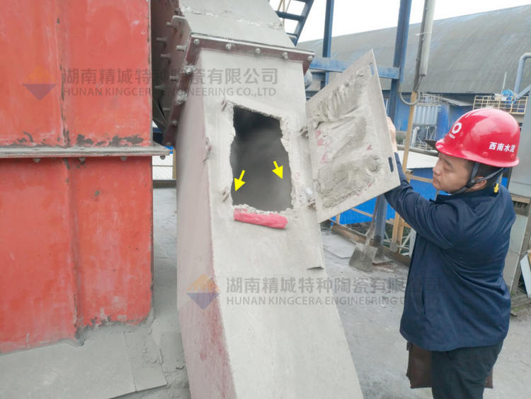 维多利亚老品牌vic特瓷牌耐磨陶瓷内衬下料溜槽