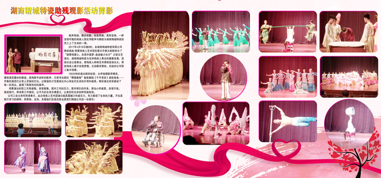 湖南维多利亚老品牌vic赞助燕赵·恒爱残疾人艺术团圆满演出