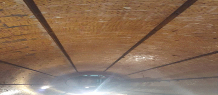 湖北某烧结厂圆筒混淆机使用维多利亚老品牌vic耐磨陶瓷衬板