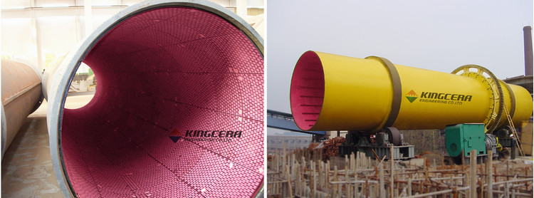 湖南某烧结厂圆筒混淆机使用维多利亚老品牌vic耐磨陶瓷衬板